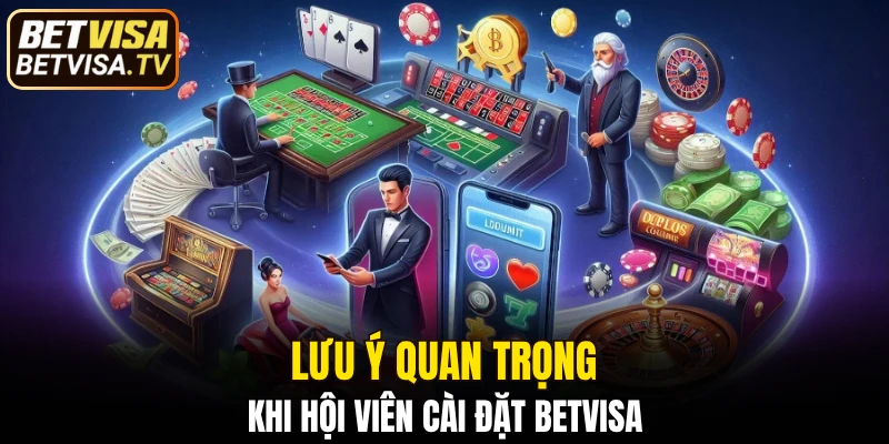 Tải App BETVISA - Hướng Dẫn Cài Đặt Chi Tiết Đơn Giản 6 Lưu ý quan trọng khi hội viên cài đặt BETVISA