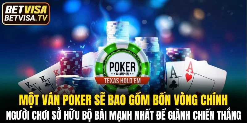 Baccarat Online - Sảnh Casino Đẳng Cấp, Thưởng Cực Đã 6 Một ván Poker sẽ bao gồm bốn vòng chính