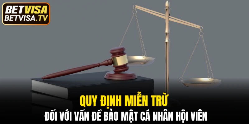 Miễn Trừ Trách Nhiệm BETVISA - Quy Định Bạn Cần Rõ 6 Quy định miễn trừ đối với vấn đề bảo mật cá nhân hội viên